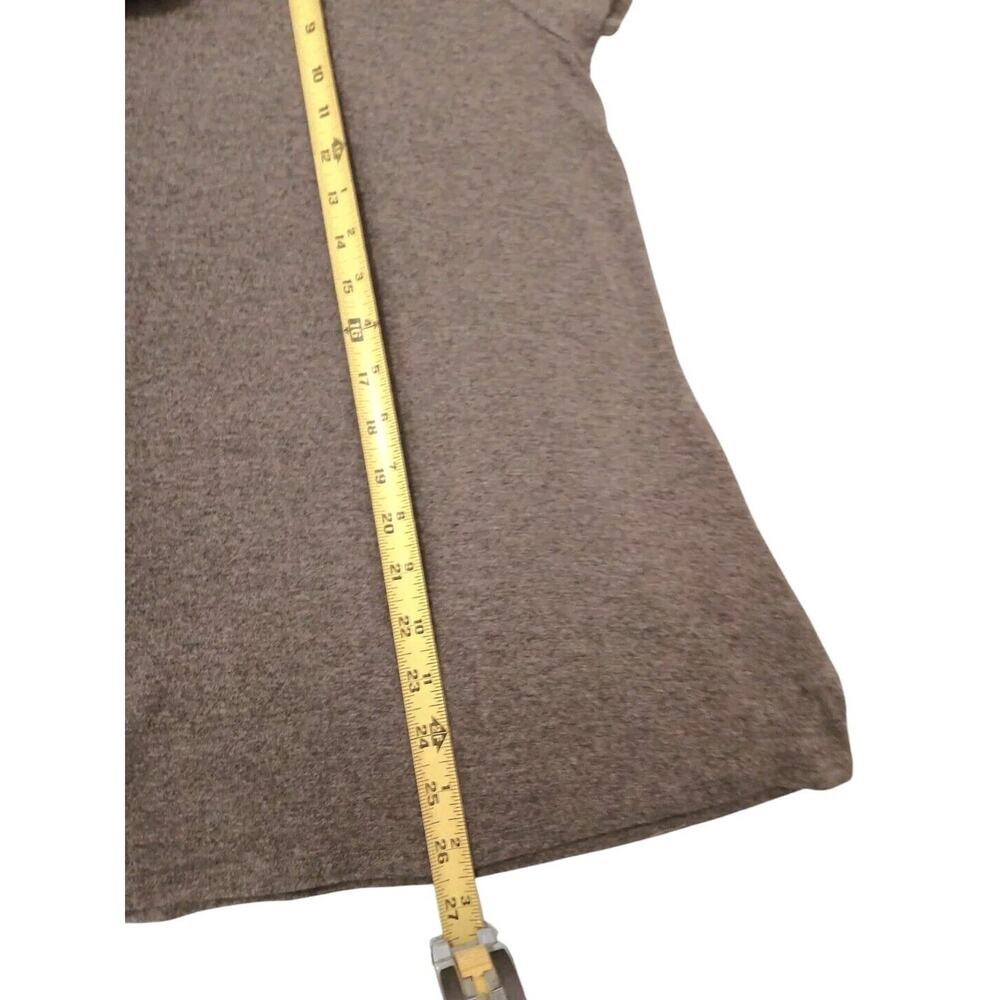 VNT Beaded Neck Top Sz XL Brown Short Sleeve Office Workwear Modest Classy Glam - Picture 10 of 13